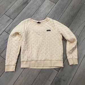Patagonia light yellow sweatshirt, size medium